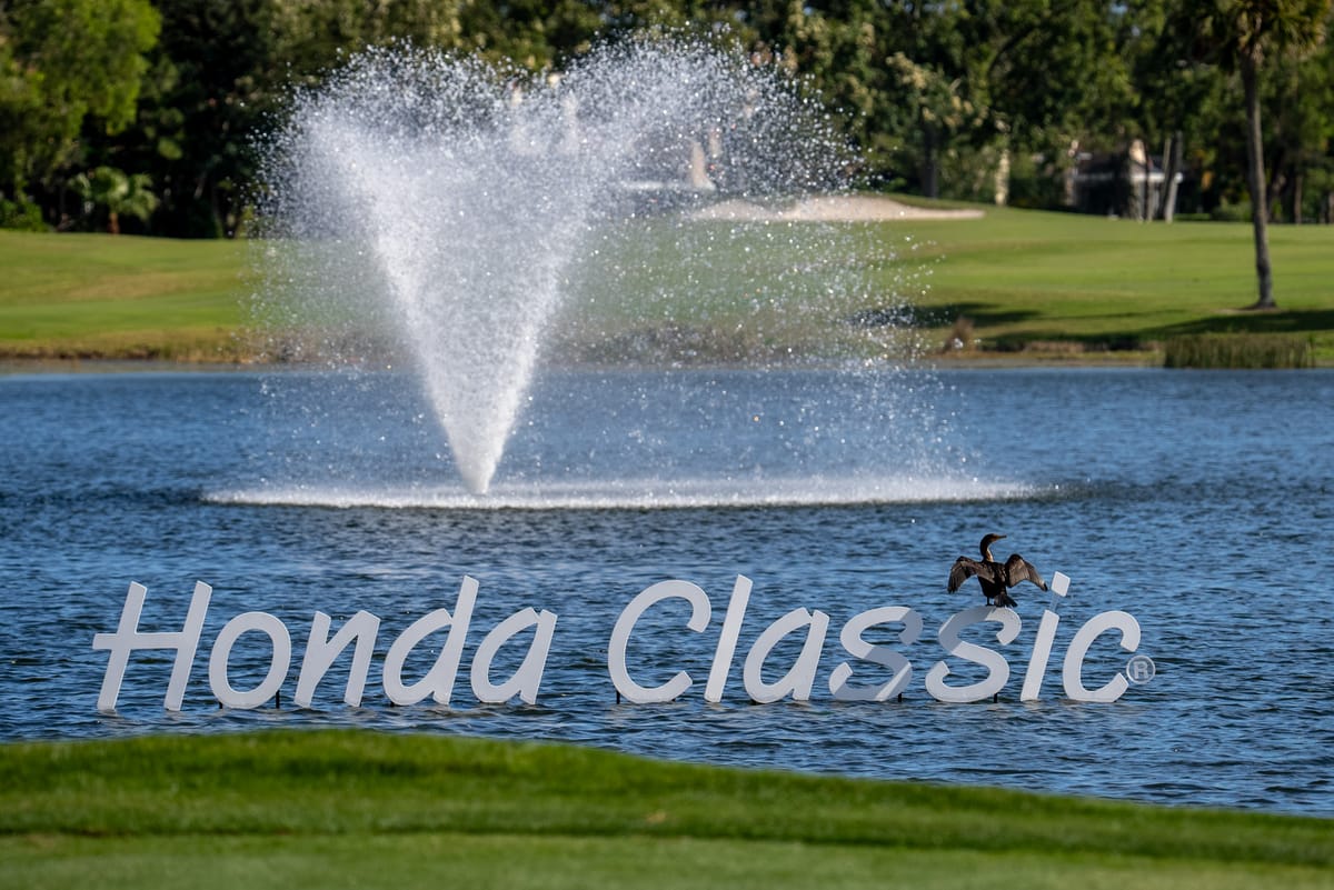 A fountain sprays water into a pond, with a bird standing in the foreground.